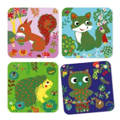 Djeco Kraskaarten Kleine Beesten-2 -Auto Winkel 1DJECO KRASKAARTEN KLEINE BEESTEN II 2