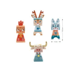 Djeco Knutselpakket Wrijfplaatjes Dieren 3D -Auto Winkel 2djeco 3D knutselpakket dieren 1