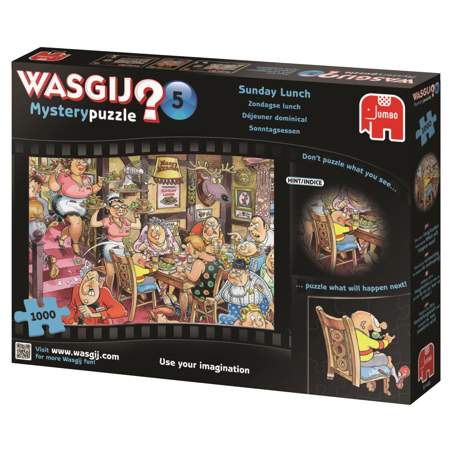 Jumbo 81440 Mystery 5: Zondagse Lunch! 1000 Stukjes 5 Jumbo 81440 Mystery 5: Zondagse Lunch! 1000 Stukjes - Afbeelding 3