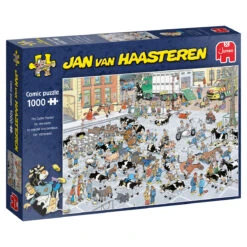 Jumbo 19075 Puzzel Jan-van-Haasteren The Cattle Market