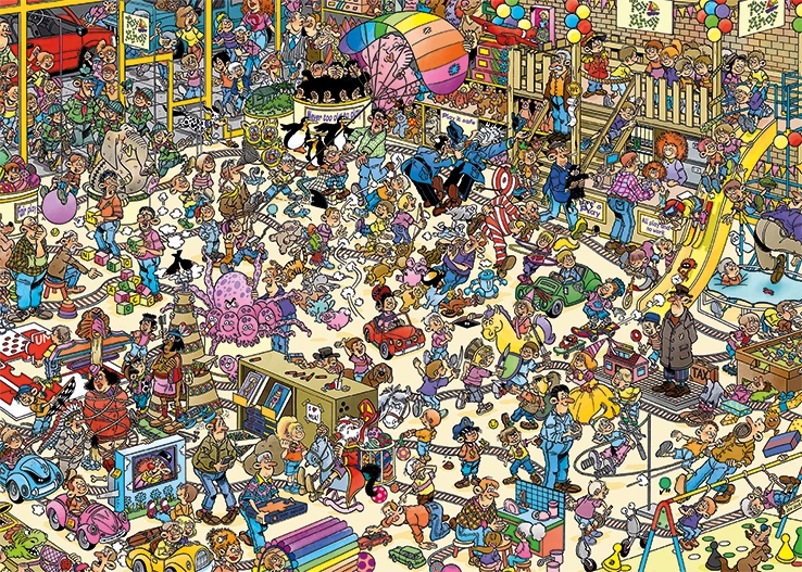 Jumbo 19073 Puzzel Jan-van-Haasteren The Toy Shop 4 Jumbo 19073 Puzzel Jan-van-Haasteren The Toy Shop - Afbeelding 2