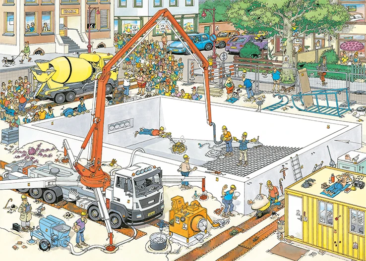 Jumbo 20037 Bijna Klaar? 1000 Stukjes 4 Jumbo 20037 Bijna Klaar? 1000 Stukjes - Afbeelding 2