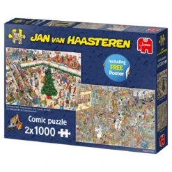 Jumbo 20033 2 Puzzels Shoppen Voor De Feestdagen Jan Van Haasteren 2×1000 -Auto Winkel 78773000 6915922471