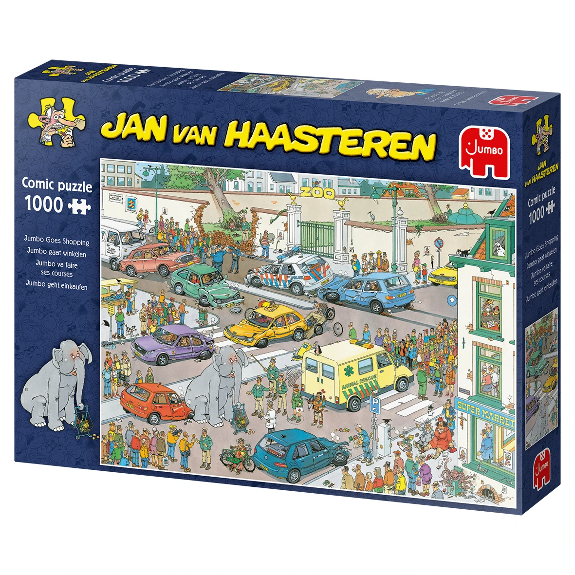Jumbo 20028 Puzzel JvH Jumbo Gaat Winkelen Jan-van-Haasteren 7 Jumbo 20028 Puzzel JvH Jumbo Gaat Winkelen Jan-van-Haasteren - Afbeelding 5