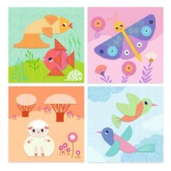 Djeco Creatief-met-papier Knippen Met Figuurschaar -Auto Winkel Djeco DJ09057 knutselset knippen met figuurschaar 4