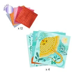 Djeco Mozaiëk-op-nummer Caribbean Knutselpakket -Auto Winkel Djeco DJ09427 mozaiek op nummer caribbean 2