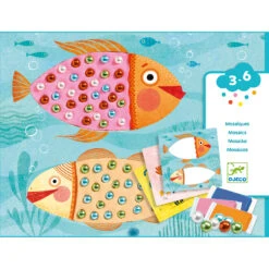 Djeco Kleiset Parelmozaiken Knutselset -Auto Winkel Djeco kleiset mozaiek 4