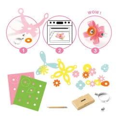 Djeco Ringen Maken Met Krimpfolie DIY -Auto Winkel Djeco krimpfolie ringen maken knutselpakket 2