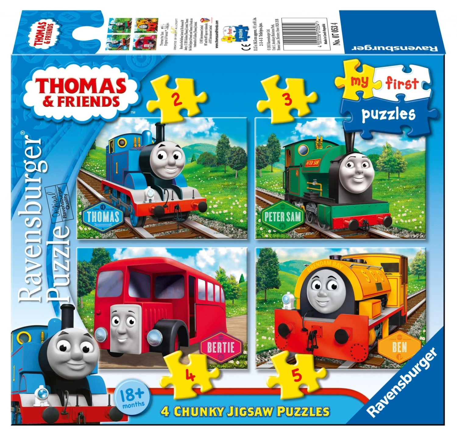 My First Puzzles Thomas & Friends – Puzzelbox Ravensburger 3 My First Puzzles Thomas & Friends – Puzzelbox Ravensburger