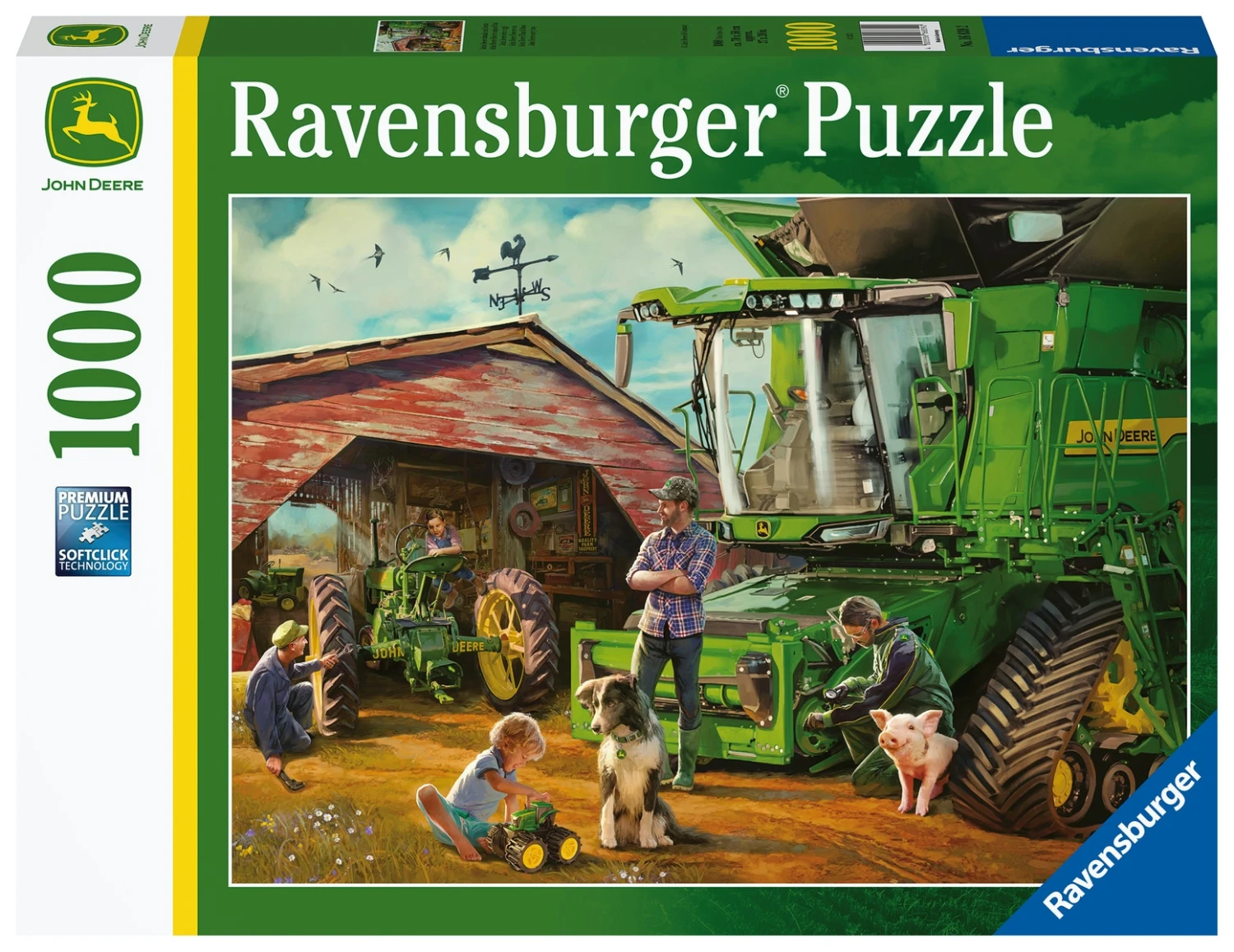 John-Deere-Hakselaar Puzzel Ravensburger 1000-stukjes 3 John-Deere-Hakselaar Puzzel Ravensburger 1000-stukjes