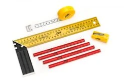 Toolkid Meetset Voor Kids Kindergereedschap -Auto Winkel ToolKid 101400 meetset winkelhaak potloodslijper rolmaat kindergereedschap 1