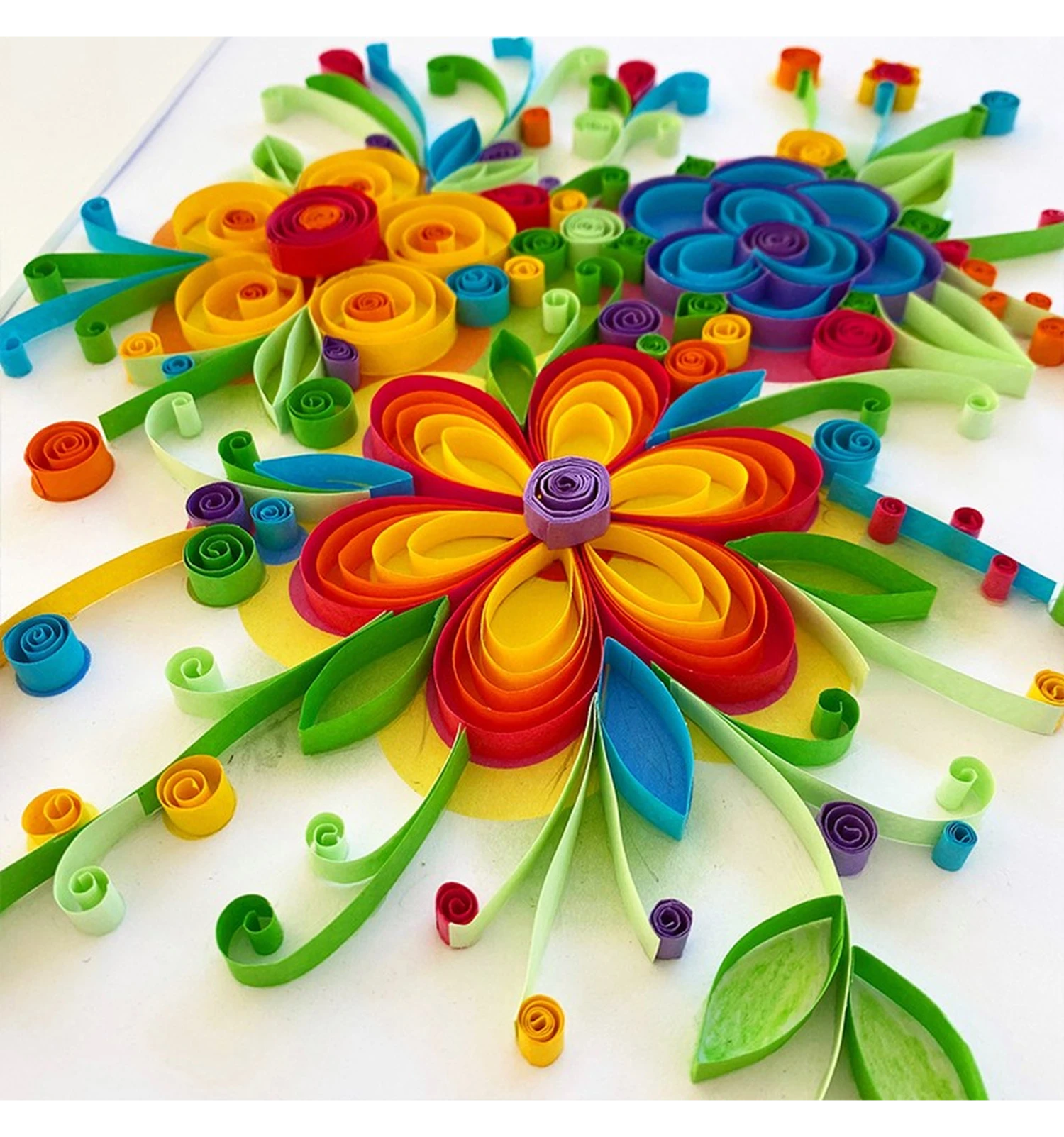 Quilling Mobiel Bloemen Sentosphere Knutselpakket 5 Quilling Mobiel Bloemen Sentosphere Knutselpakket - Afbeelding 3