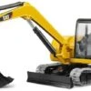 Bruder 2456 CAT Mini-Rupskraan Caterpillar -Auto Winkel bruder 02456 cat mini rupskraan