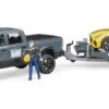Bruder 02504 RAM-2500 Incl Autotransporter En Racing Roadster -Auto Winkel bruder 02504 ram2500 power wagon met autotransporter en roadster
