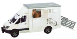 Bruder 2533 MB-Sprinter Paardentransporter + Paard -Auto Winkel bruder 02533 mercedes sprinter veetransport 1
