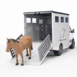 Bruder 2533 MB-Sprinter Paardentransporter + Paard -Auto Winkel bruder 02533 mercedes sprinter veetransport 3