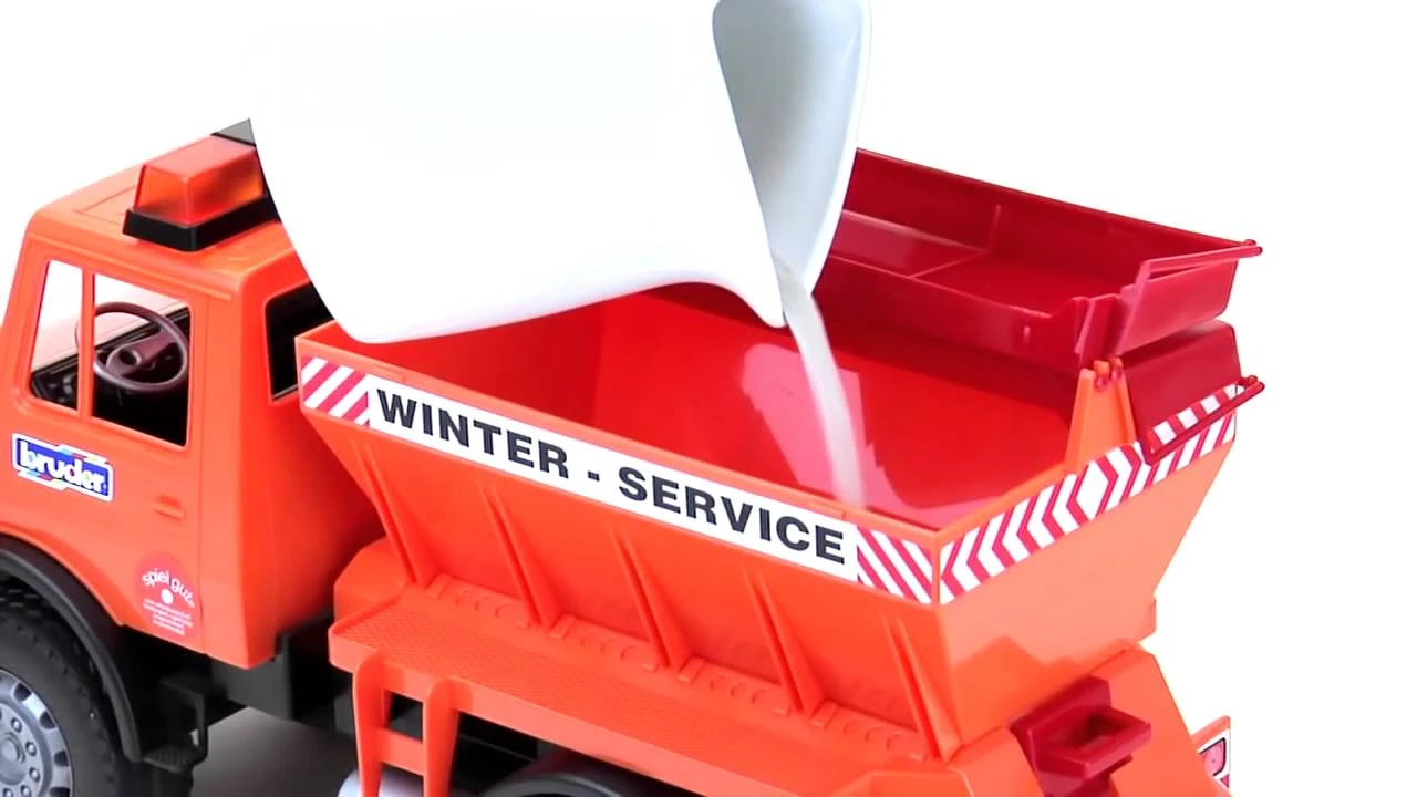 Bruder 2572 Strooiwagen MB Unimog Met Sneeuwploeg 5 Bruder 2572 Strooiwagen MB Unimog Met Sneeuwploeg - Afbeelding 3