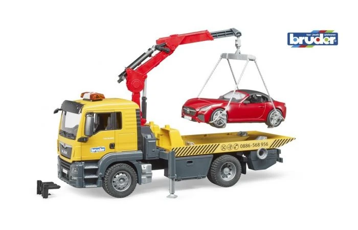 Bruder 3750 Sleepdienst Autoambulance MAN Incl. Sportauto 3 Bruder 3750 Sleepdienst Autoambulance MAN Incl. Sportauto