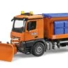 Bruder 03685 MB Arocs Strooiwagen Met Sneeuwploeg