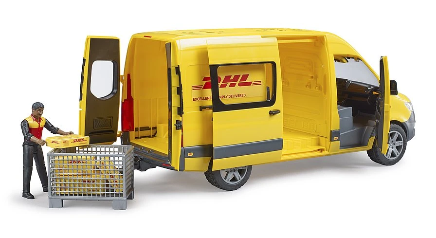 Bruder 2671 MB Sprinter DHL Met Chauffeur 5 Bruder 2671 MB Sprinter DHL Met Chauffeur - Afbeelding 3