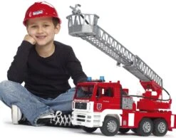 Bruder 2771 Brandweerwagen Ladderwagen MAN -Auto Winkel bruder 2771 brandweerwagen ladderwagen man 3