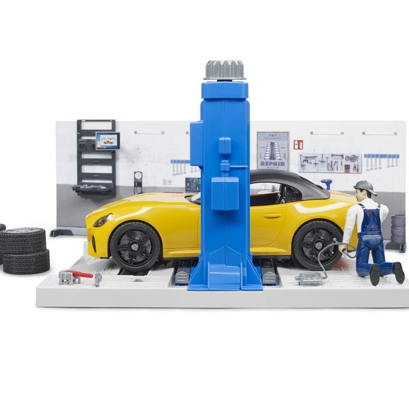 Bruder 62110 Autowerkplaats-met-roadster 8 Bruder 62110 Autowerkplaats-met-roadster - Afbeelding 6