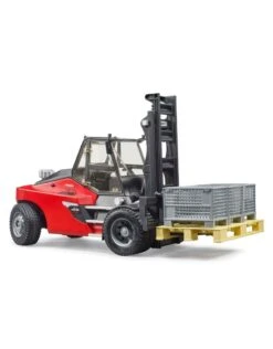 Bruder 2513 Heftruck Linde-HT160 +pallet+3boxen