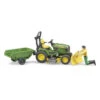Bruder 62104 John-Deere Zitmaaier + Aanhanger En Tuinman -Auto Winkel bruder bruder 62104 john deere zitmaaier met aanhanger