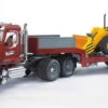 Bruder 2813 Mack-Granite Dieplader En JCB