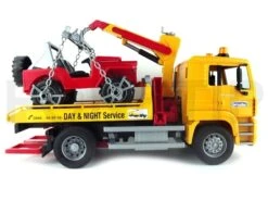 Bruder 2750 Sleepdienst MAN TGA Met Jeep Vrachtwagen Met Kraan -Auto Winkel bruder sleepdienst man tga met jeep 2