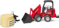 Bruder 2192 Miniloader Schäffer Minishovel Met Balengrijper 9 Bruder 2192 Miniloader Schäffer Minishovel Met Balengrijper -Auto Winkel bruder 2192 miniloader met balengrijper en ronde baal schepbak schaffer schaeffer 1 1