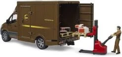 Bruder 02678 MB Sprinter UPS-Logistics +palletwagen + Chauffeur -Auto Winkel bruder 2678 UPS MB sprinter met palletwagen chauffeur 1.jpg 2 1
