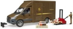 Bruder 02678 MB Sprinter UPS-Logistics +palletwagen + Chauffeur
