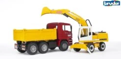 Bruder 2751 Kipper Vrachtwagen MAN TGA Met Liebherr Hydr Wielkraan -Auto Winkel bruder 2751 man vrachtwagen kipperauto zandauto met liebherr wielkraan 2426 3