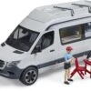 Bruder 2672 MB-Sprinter Camper Met Vakantieman -Auto Winkel bruder mb mercedes sprinter camper met vakantieman