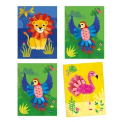 Djeco Collage Met-Krullen Knutselset -Auto Winkel djeco collage met krullen 2