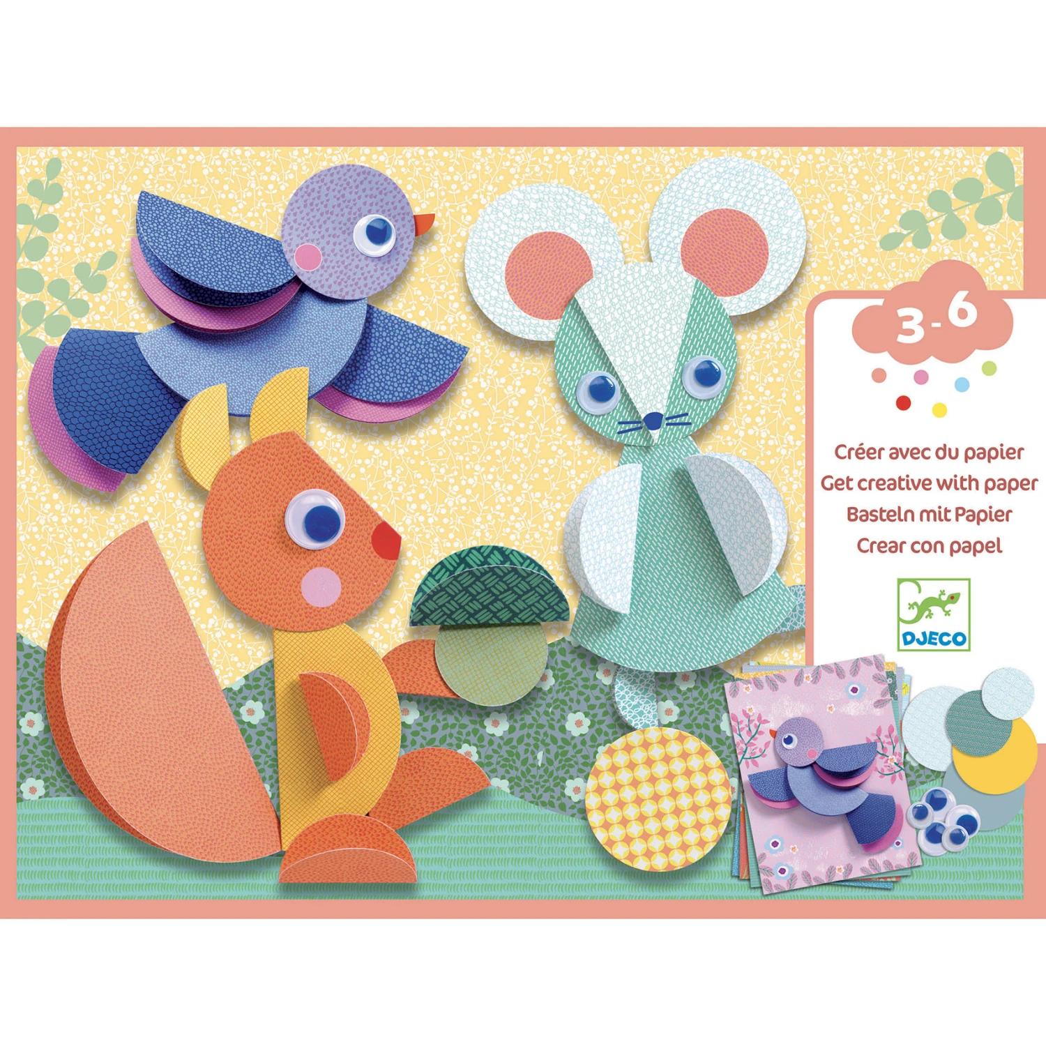 Djeco Creatief-met-papier Rondjes En Rondjes 3 Djeco Creatief-met-papier Rondjes En Rondjes