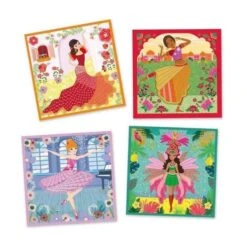 Djeco Danseressen Vouwen Knutselpakket -Auto Winkel djeco danseressen vouwen 2