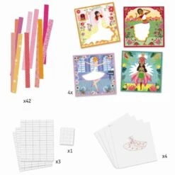 Djeco Danseressen Vouwen Knutselpakket -Auto Winkel djeco danseressen vouwen 3