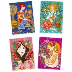 Djeco Knutselset Glitterschilderijtjes Bloemengeuren 3d -Auto Winkel djeco glitterschilderijtjes bloemengeuren 3