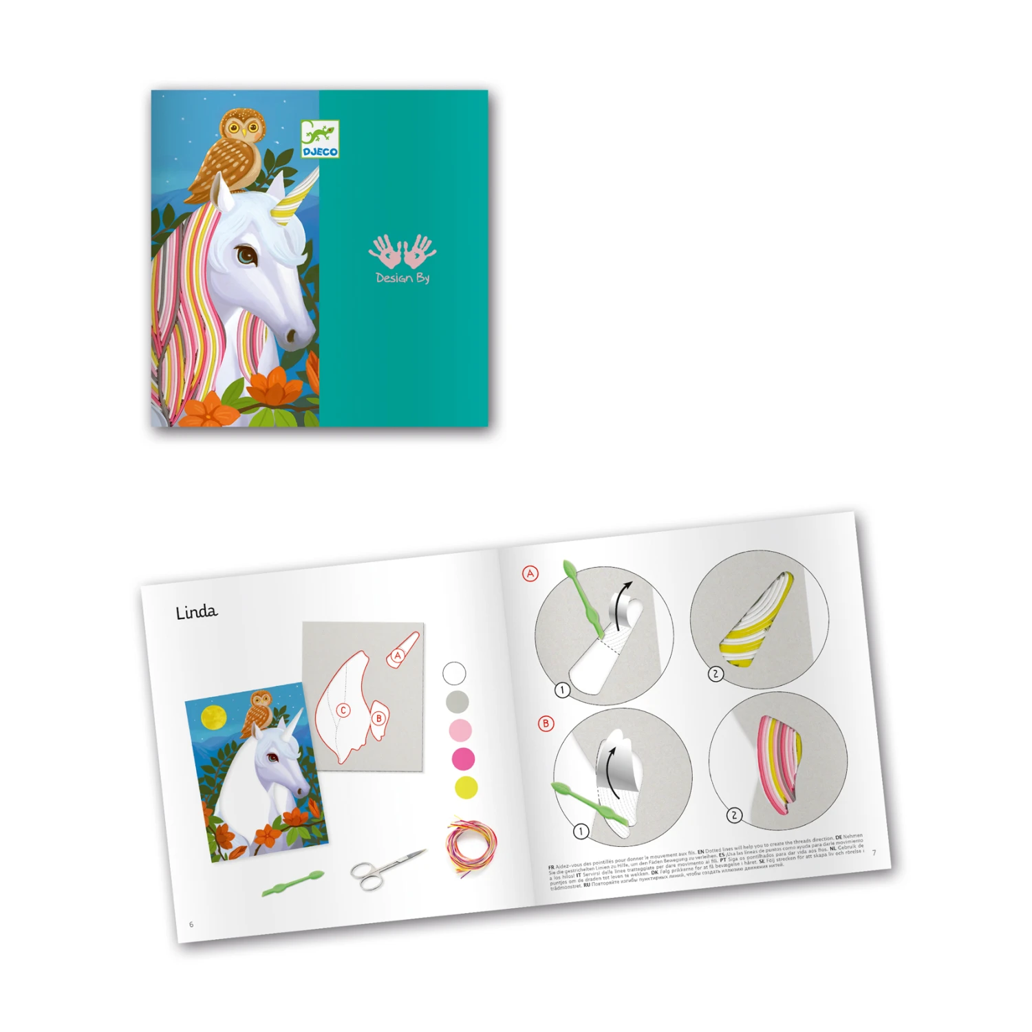 Djeco Knutselpakket Magische Manen 4 Djeco Knutselpakket Magische Manen - Afbeelding 2