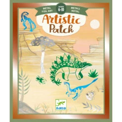 Djeco Knutselset Artistieke-metallic-folieplaatjes Dinosaurussen -Auto Winkel djeco knutselset artistieke metallic folieplaatjes dinosaurussen 1