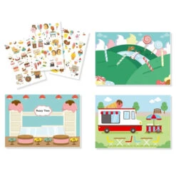 Djeco Krasplaatjes/Wrijfplaatjes Suikerland -Auto Winkel djeco knutselset wrijfplaatjes suikerland 2