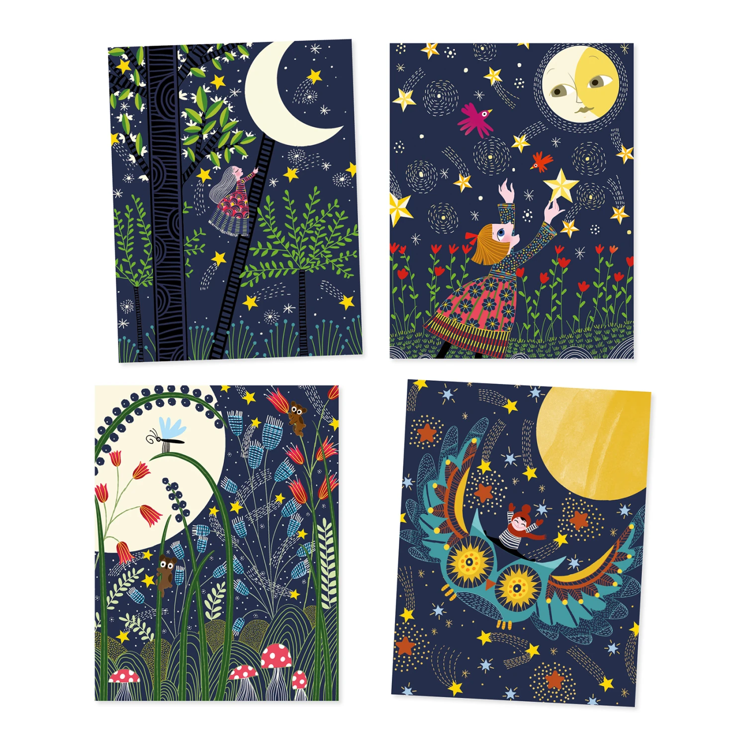 Djeco Kraskaarten Volle Maan 5 Djeco Kraskaarten Volle Maan - Afbeelding 3