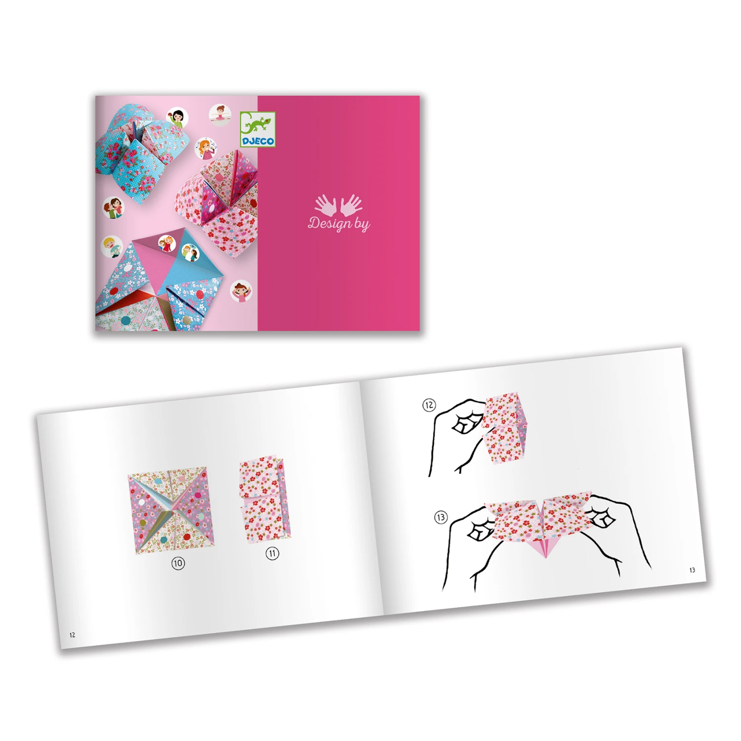 Djeco Origami – Vogelspel Bloemen Knutselset 4 Djeco Origami – Vogelspel Bloemen Knutselset - Afbeelding 2