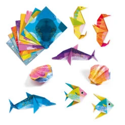Djeco Origami – Zeedieren Knutselset -Auto Winkel djeco origami zeedieren 2