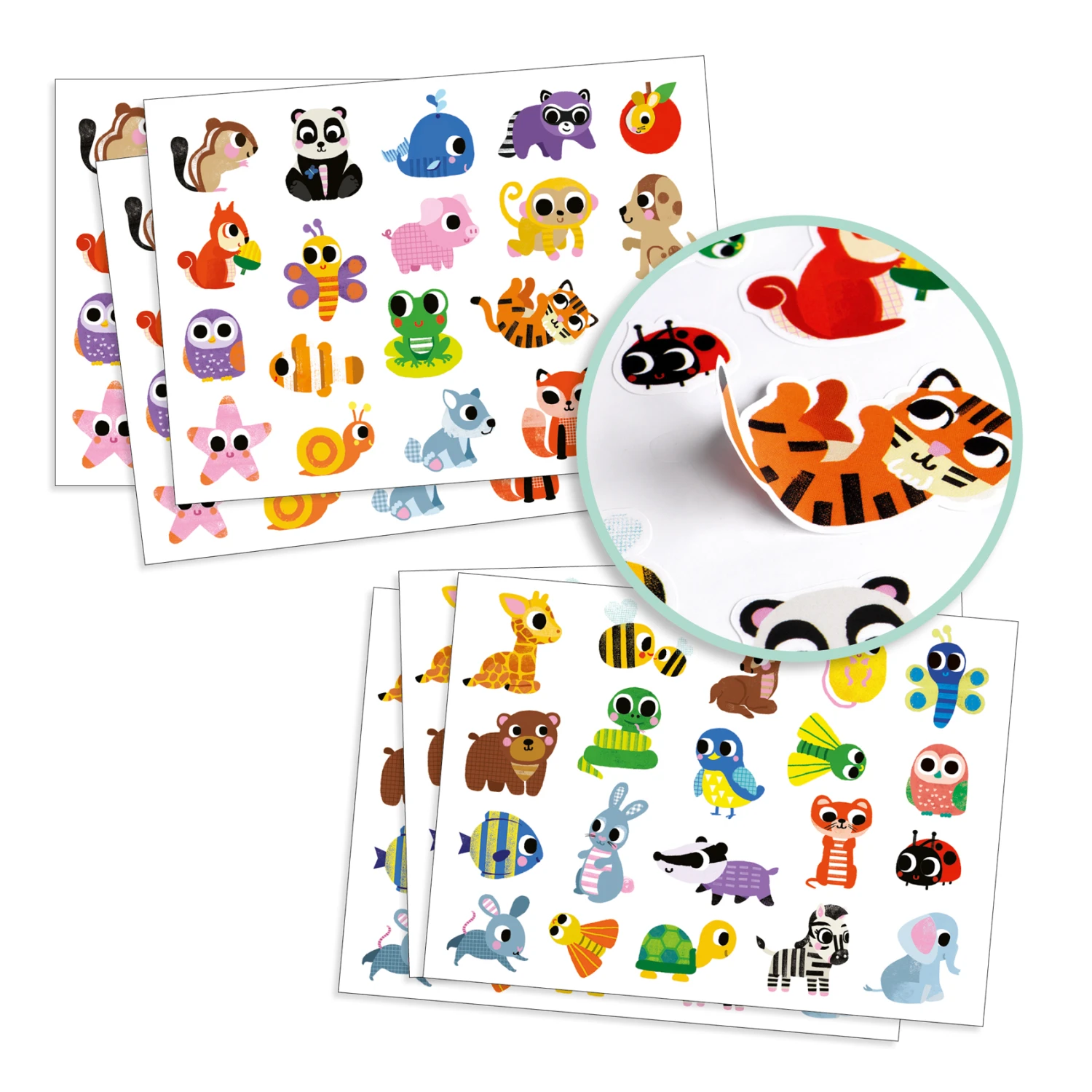 Djeco Stickers Babydieren-I Stickerset 4 Djeco Stickers Babydieren-I Stickerset - Afbeelding 2