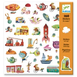 Djeco Stickers Onderweg 160-stuks