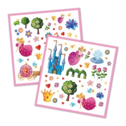 Djeco Stickers Prinses 160-stuks -Auto Winkel djeco stickers prinses margriet 1