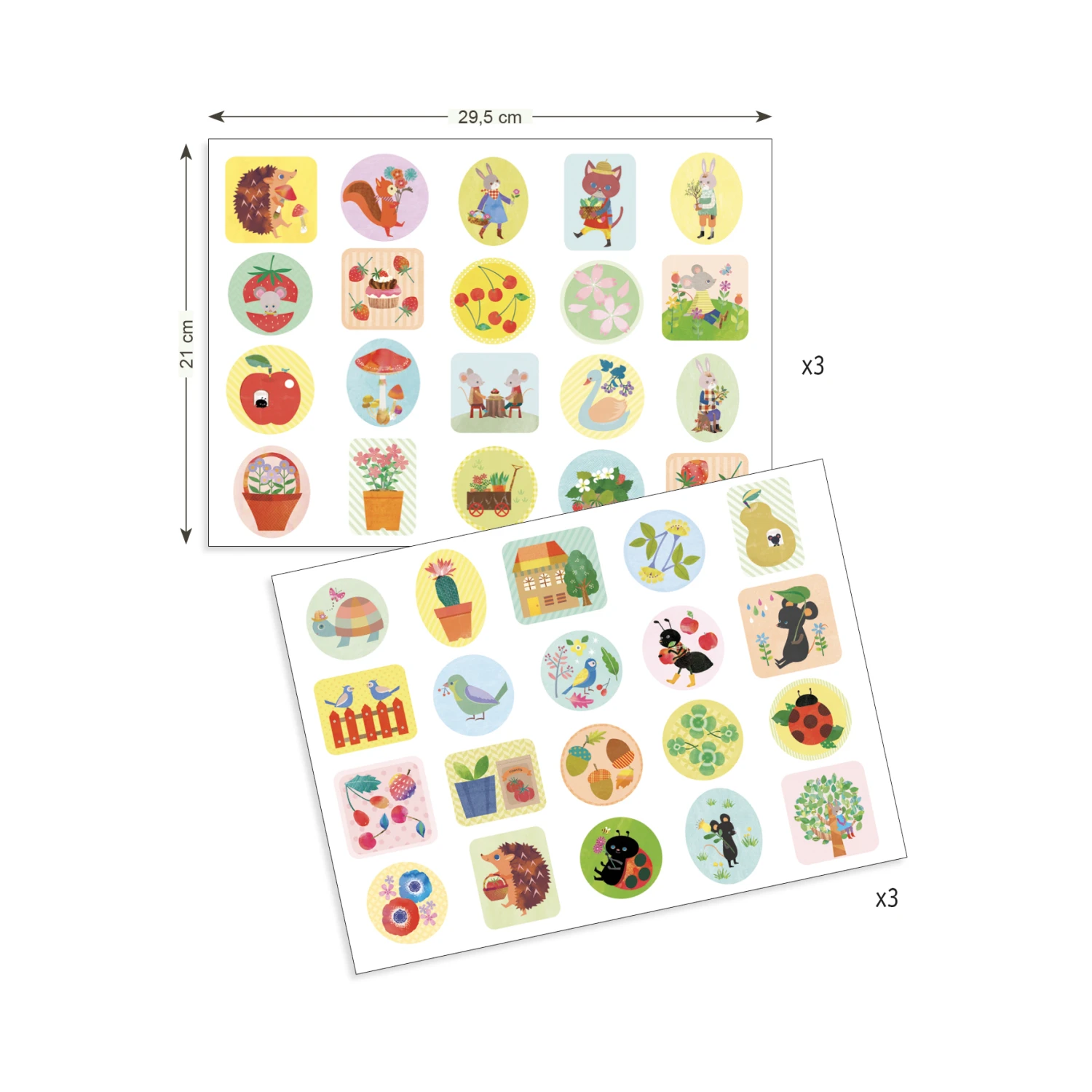 Djeco Stickers Stickerset De-Tuin 4 Djeco Stickers Stickerset De-Tuin - Afbeelding 2